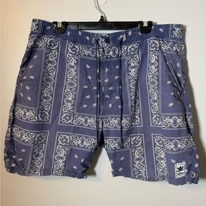 ADIDAS X NEIGHBORHOOD | Night Marine Blue Bandana Print Shorts